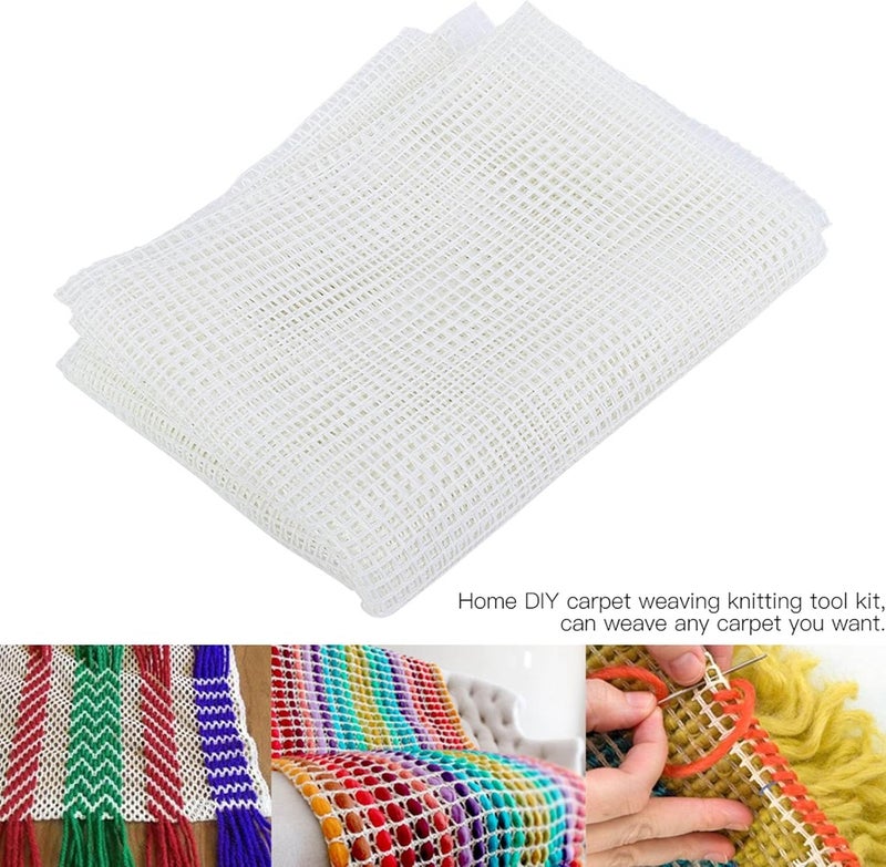 Kodrily Carpet Knitting Mesh Cloth, Blank Rug Hooking Mesh, Canvas Mesh Latch Hook Tool, Crocheting Tools for Household DIY Making (Mesh Cloth 150 x 100cm) - Image 5